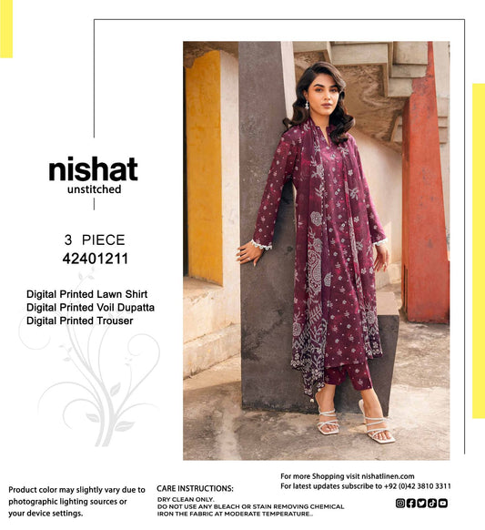 Miss Cube Unstitched Dress for Woman | Summer Collection 3 Pic |  Eid Collection